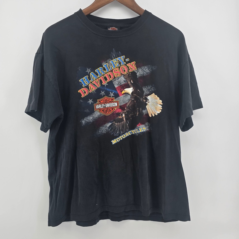 Harley-Davidson Smoky Mountain Pigeon Forge TN‎ Eagle Graphic T-Shirt Black XL